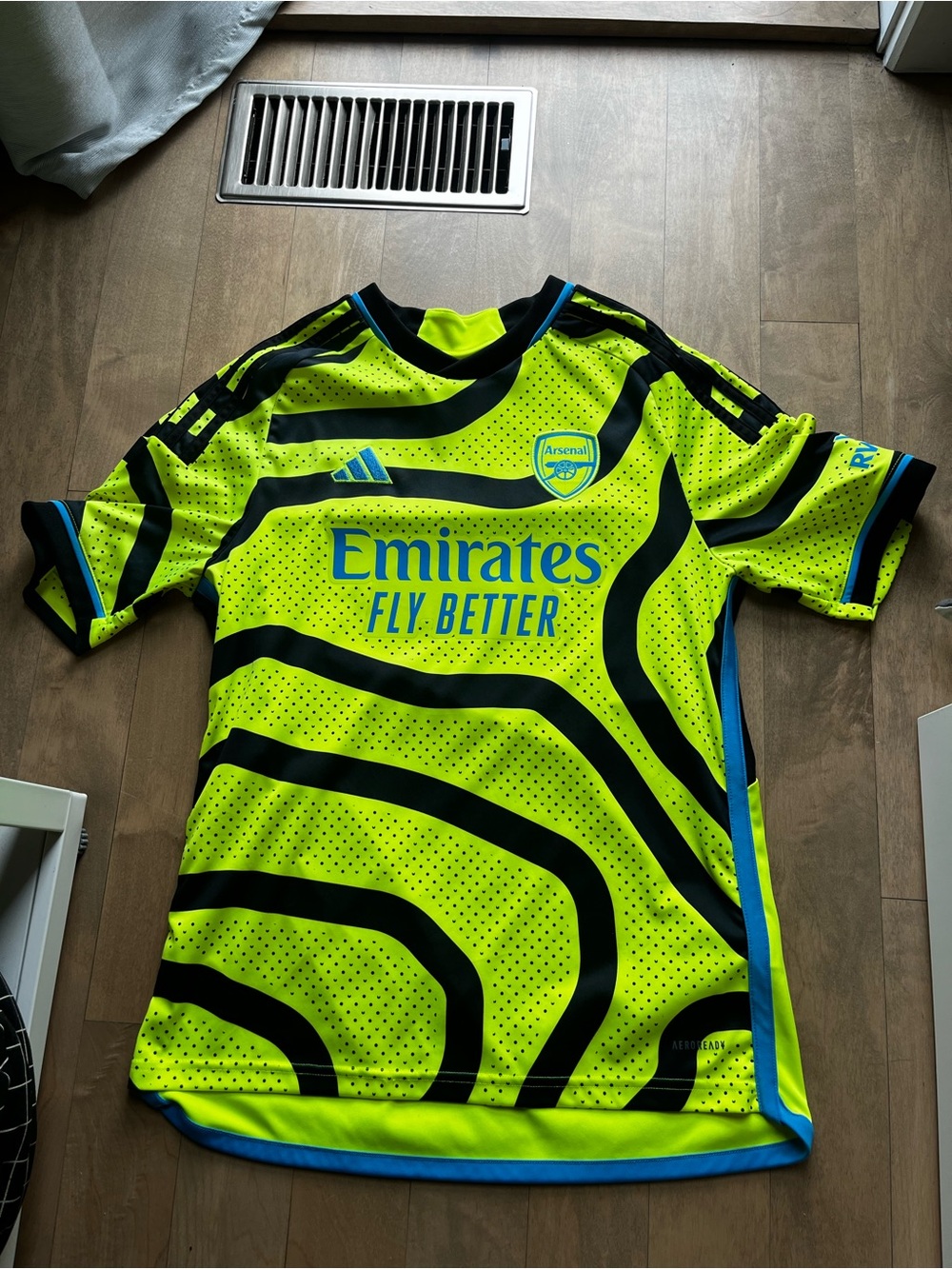 adidas Arsenal Neon Yellow and Black Third Jersey